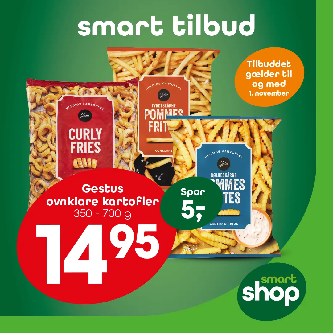 Gestus ovnklare kartofler 350–700 g — 14,95